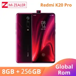 Оригинальный Смартфон Xiaomi Redmi K20 Pro с глобальной прошивкой, 8 Гб ОЗУ, 256 ГБ Восьмиядерный процессор Snapdragon 855, 13 + 48 МП, с тройной камерой, 4000 мАч