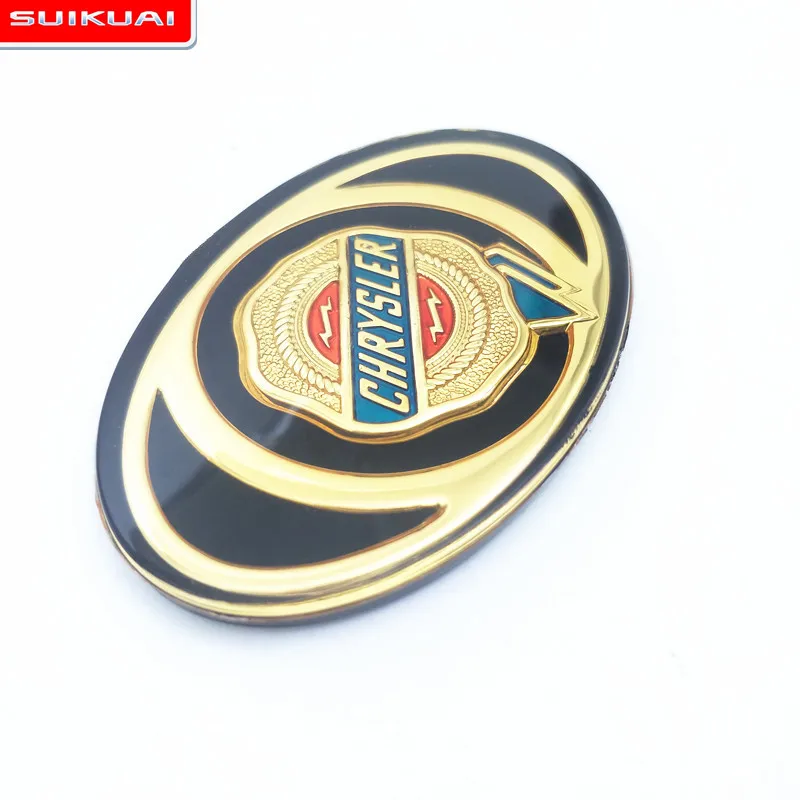 

High Quality Acrylic Golden Chrysler 300C Mopar Car Front Grille Grill Bonnet Emblem Badge Vehicle Custom Sticker headstock Logo