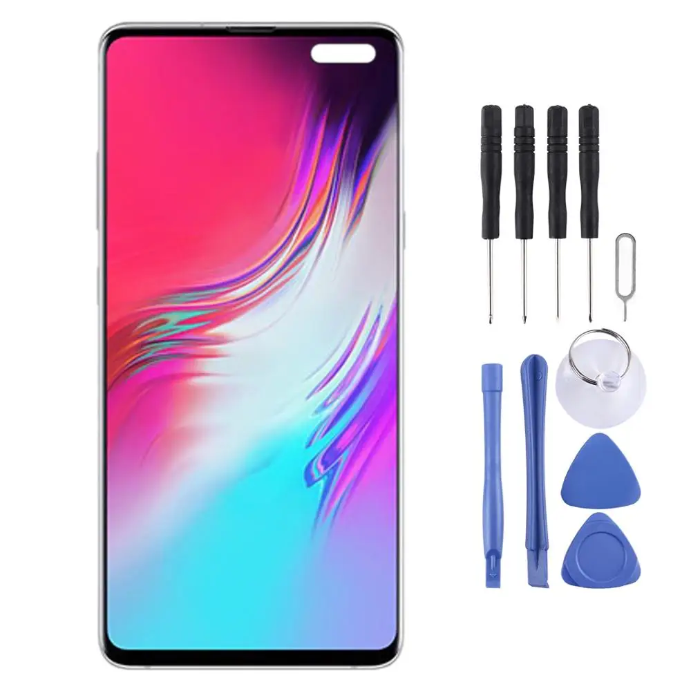IPartsBuy динамический AMOLED материал ЖК-экран и дигитайзер Полная сборка с рамкой для Galaxy S10 5G