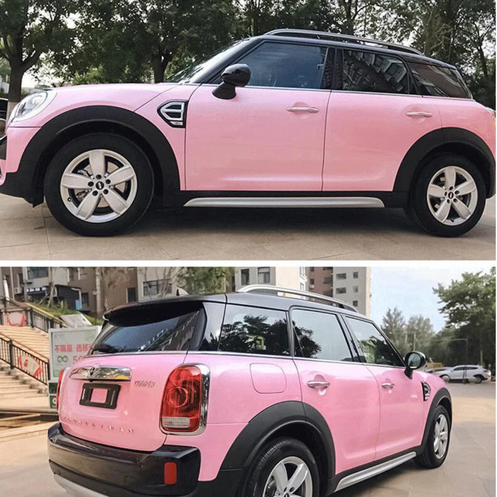 

1,52 м x 10 м, макарон, розовая пленка для кузова автомобиля, виниловая оболочка, наклейка из ПВХ, фоторулон, Стайлинг автомобиля