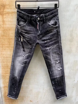 

NEW Men Jeans Ripped for Men Skinny DSQ D2 Jeans Pants Men Jeans Zipper Outwear Man Pants 1 order
