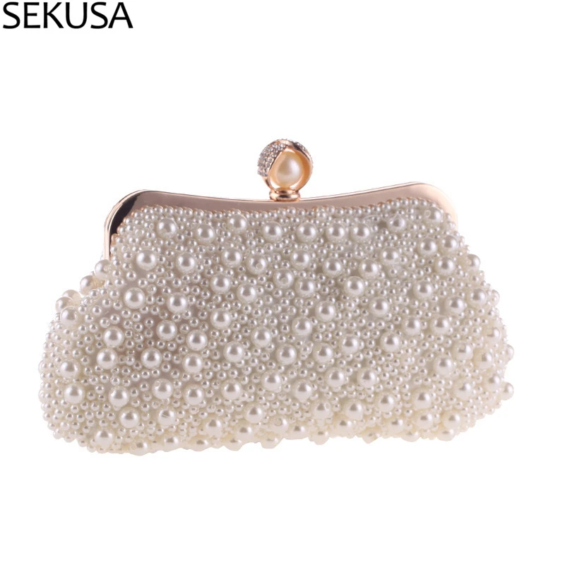 Peru verontschuldigen Correlaat Vrouwen Clutch Bag Crystal Parel Clutch Purse Luxe Handtas Borduurwerk  Avondtasje Huwelijk Voor Bridal Schoudertas| | - AliExpress