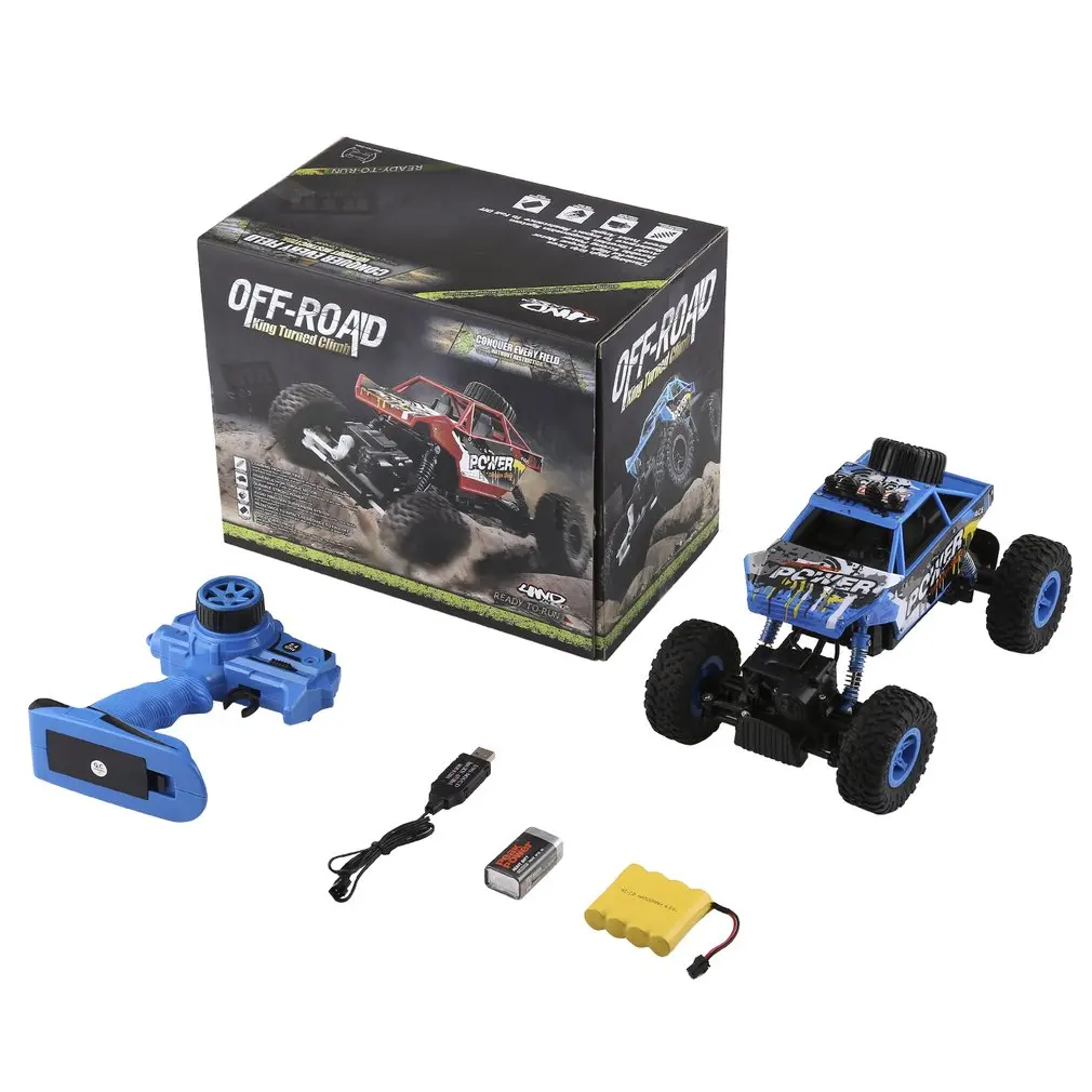 

OCDAY RC Car 2.4GHz 4WD Rock Crawlers Rally Climbing Car High Speed Bigfoot Remote Control Racing Model Off-Road Vehicle Toy