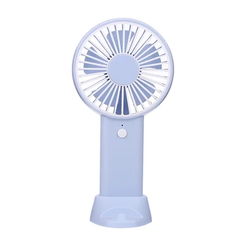 

Outdoor Home Handy Air Cooling Fan Portable One Button Rechargeable Handheld Fan Adjustable Handheld Personal Mini Fan Hot Sale