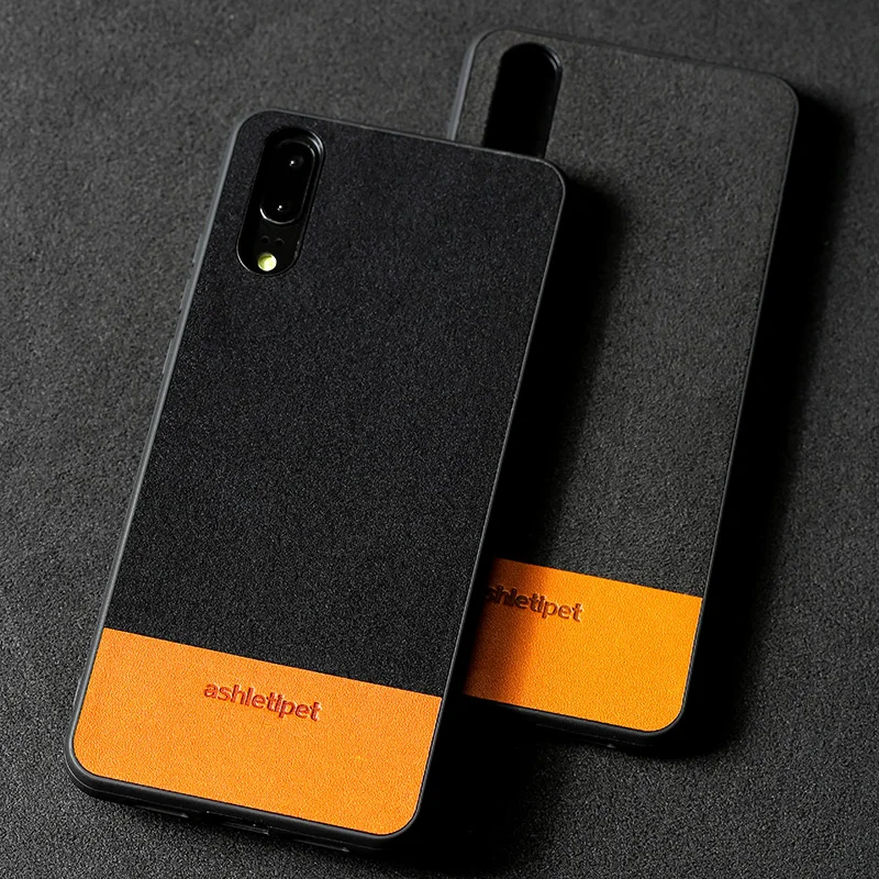 

Genuine Leather Phone case For Huawei P10 P20 Lite Pro Case Cowhide and Suede Stitching For Mate 9 10 Pro Honor 9 V9 V10 case