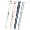 Stylos effaçables de 0.35mm, 4 pièces, Kawaii, pour fournitures scolaires, ours mignon, Panda, cochon rose, chat, poignée lavable, stylo Gel, recharges, tiges, cadeau ► Photo 1/6