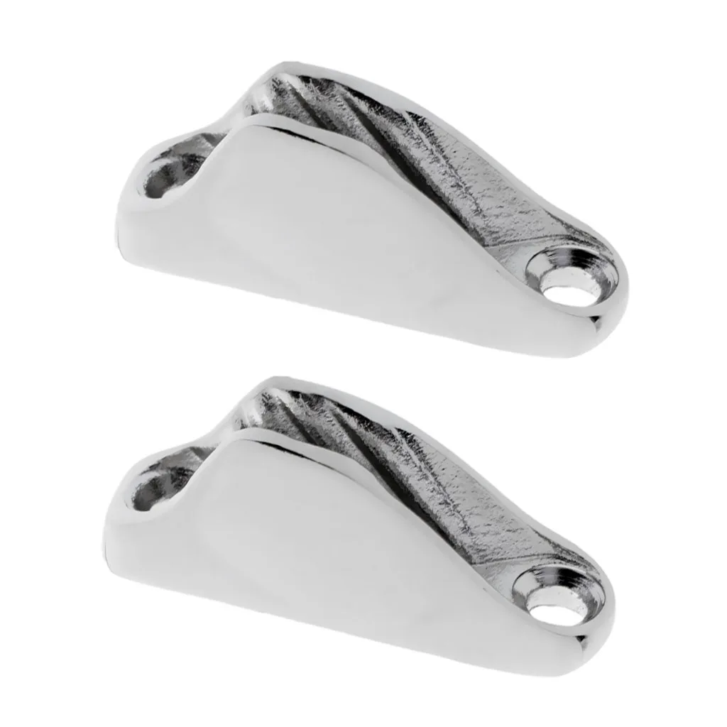 2pcs Boat Sailing Rope Cam Cleat 316 Stainless Steel Fittings Boat