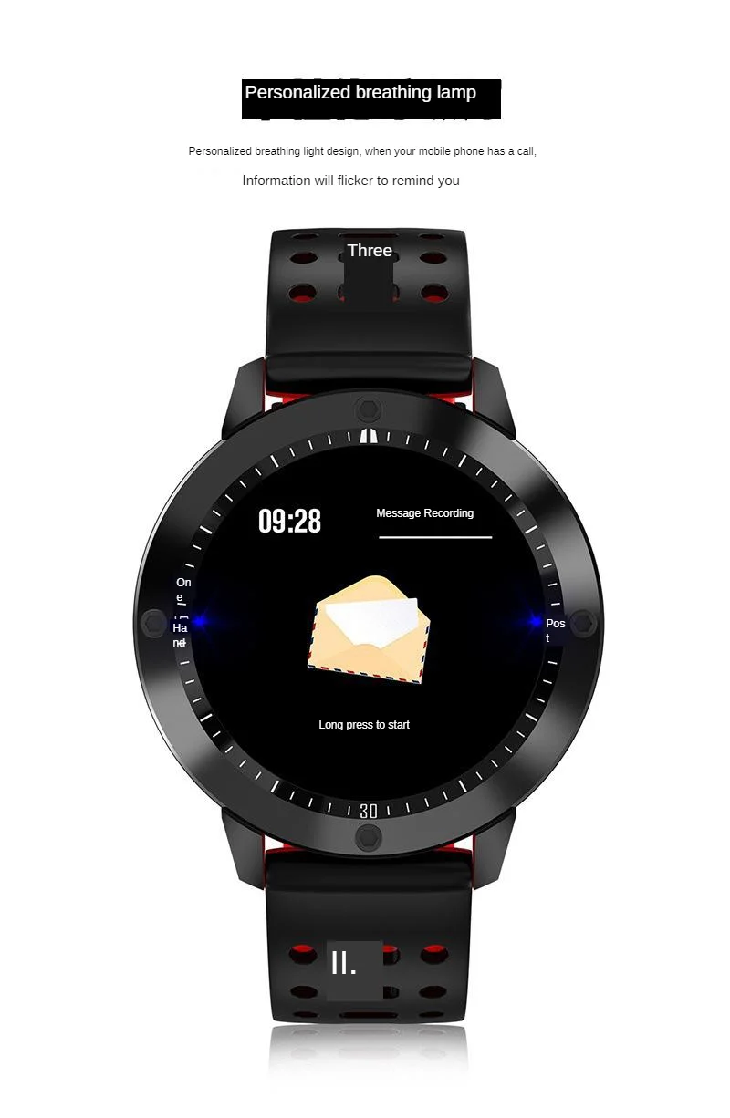 CF58 Smart Bracelet Blood Pressure Heart Rate Men And Women Pedometer Large Color Screen Bluetooth Sports Bracelet Round Screen