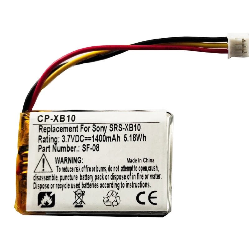 sony srs xb10 battery mah