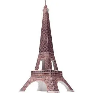 

France Eiffel Tower Miniature Architecture Model 3D Paper Model Parent And Child DIY Kindergarten Handmade Paper Folding