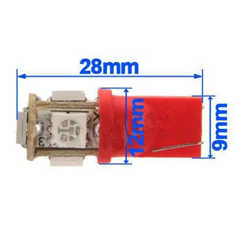 

Lamp LED Lights Bulbs 5 SMD Side Indicator Interior License Plate Parts