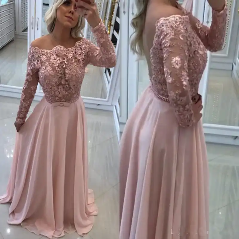 blush plus size mother of the bride dress