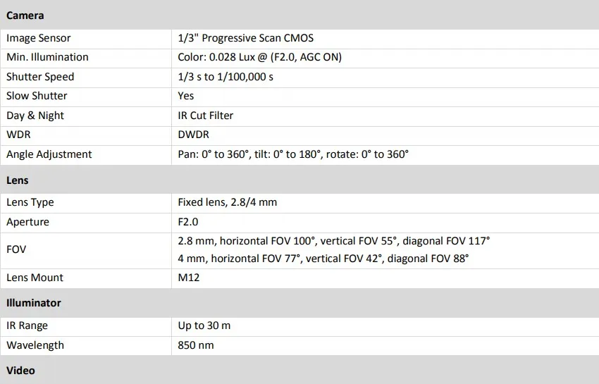 DS-2CD1043G0E-I 参数1