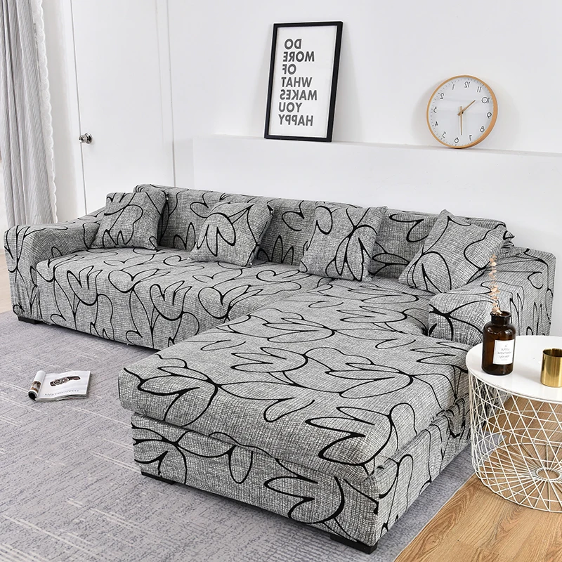 sofa cover elastic couch cover sectional chair cover It needs order 2pieces sofa cover if your sofa is corner L-shape sofa 2