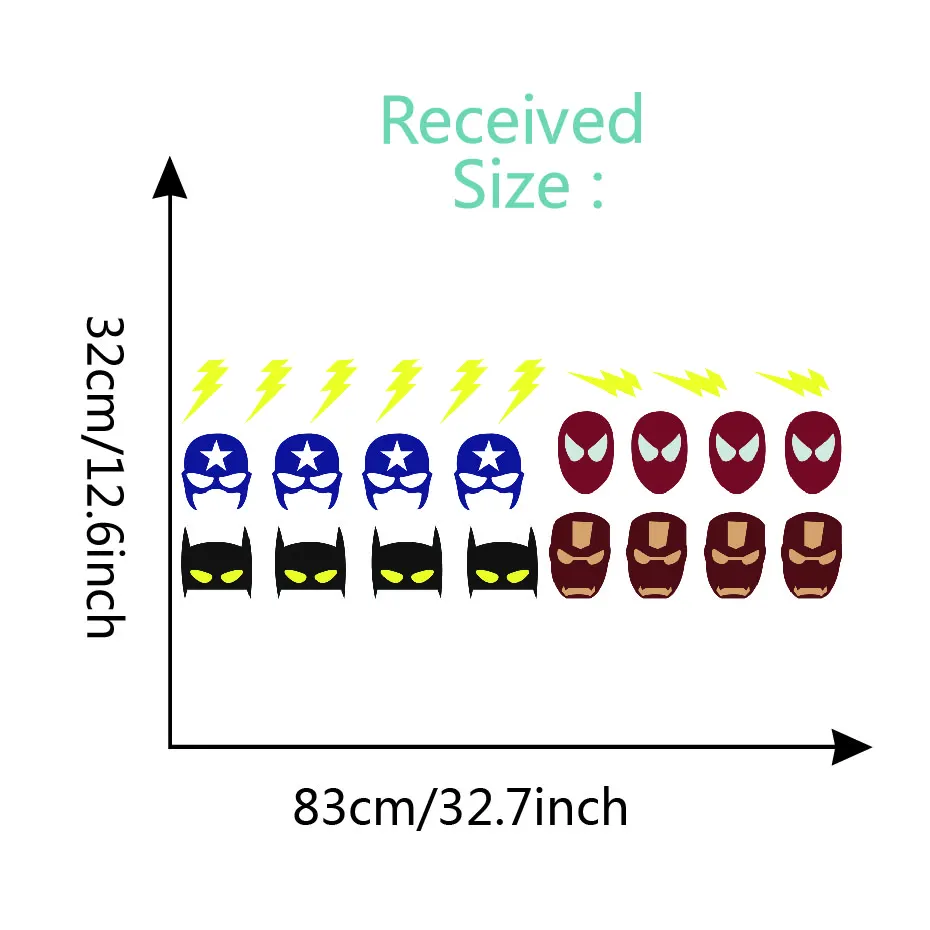 Детские креативные супер герой Бэтмен Человек-паук голова настенные художественные наклейки DIY виниловые наклейки декоративные детские комнаты домашняя роспись