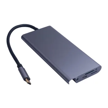 

Multifunction USB C Adapter Type C to HDMI 3 Ports USB withTF Card Reader for Macbook Phone