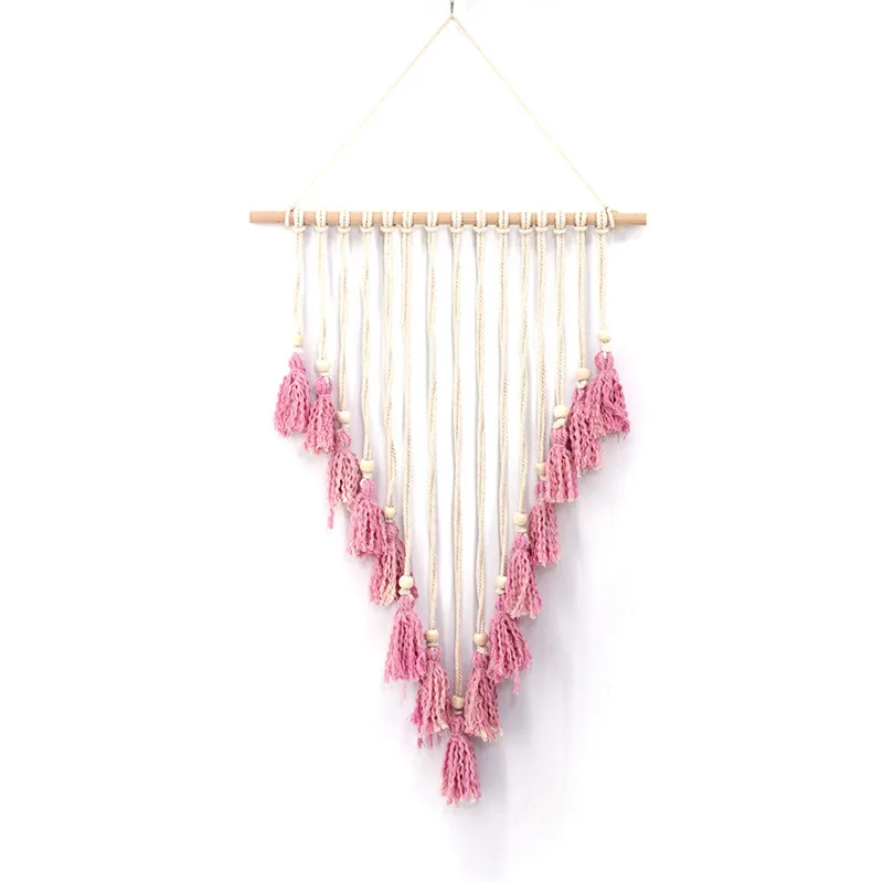 

Nordic Style Handmade Macrame Wall Hanging Cotton Dream Catcher Macrame Tapestry Bohemian Home Living Room Decoration