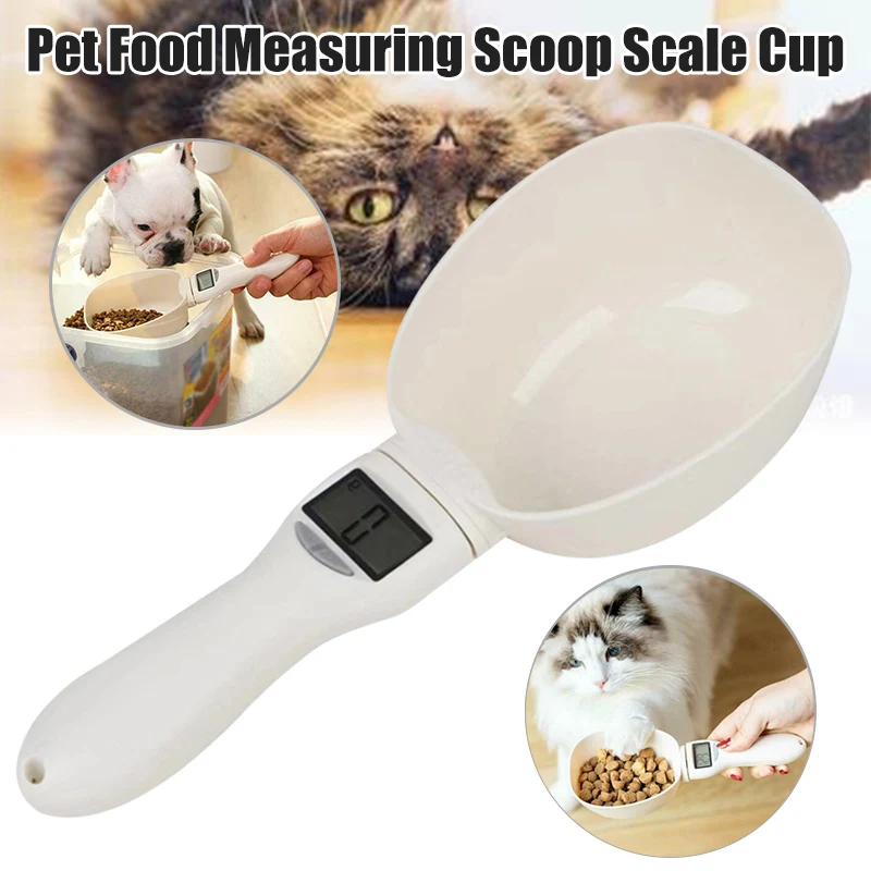 

Pet Dog Food Measuring Spoon Weighing Scale Cup Feeding Bowls Portable for Kitchen DAG-ship