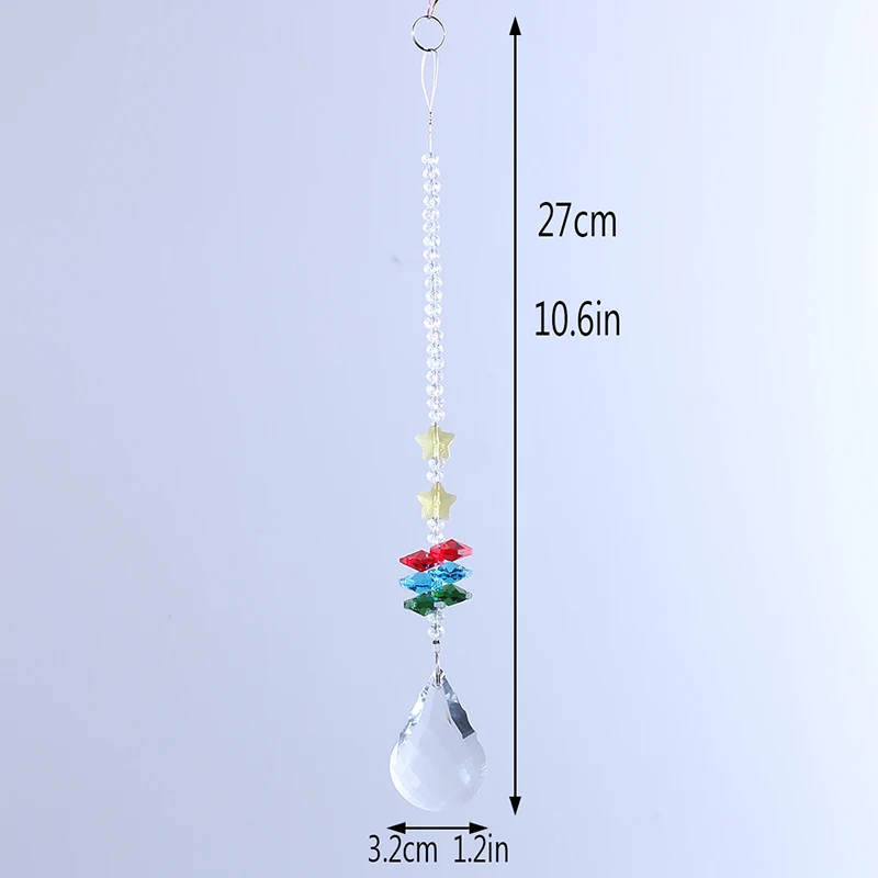 H& D Висячие окна Suncatcher украшения люстра кристаллы призмы Радуга Octogon чакра Коллекция декор, набор из 3