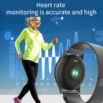 

KINYO Watch blood pressure bracelet fitness smart band female Heart Rate wristband Smartwatch message call reminder steel bands