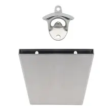 Настенный открывалка для бутылок пива с ловитель крышки контейнер коробка для хранения Подставка сбора ведро набор кухонный инструмент X4YD