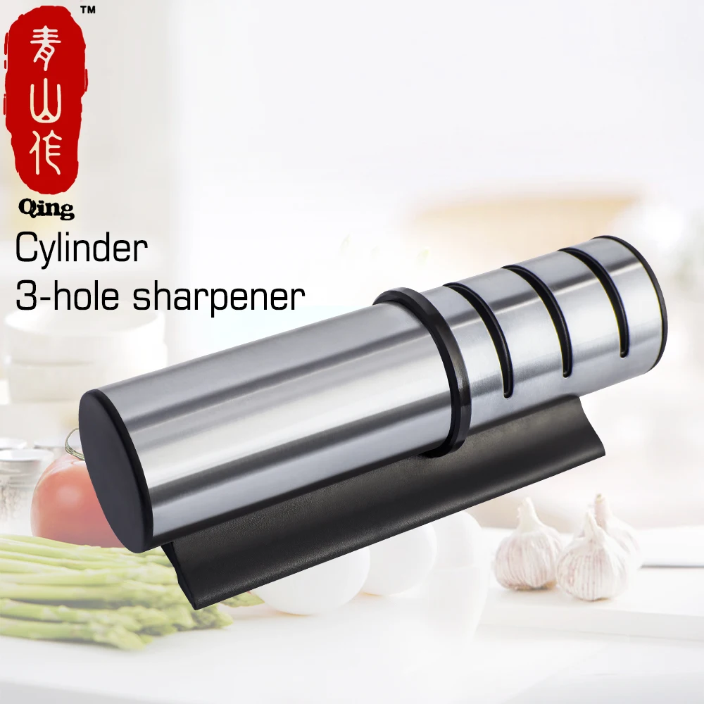 Электрическая точилка для ножей QING трехступенчатый кухонный инструмент заточки