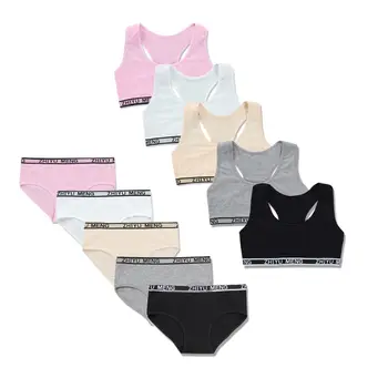 

Training Bras Set for Girls Teenage Underwear Set Cotton Underwears for Girls Bra for Teens Children Bras Girl Underwear 19QF