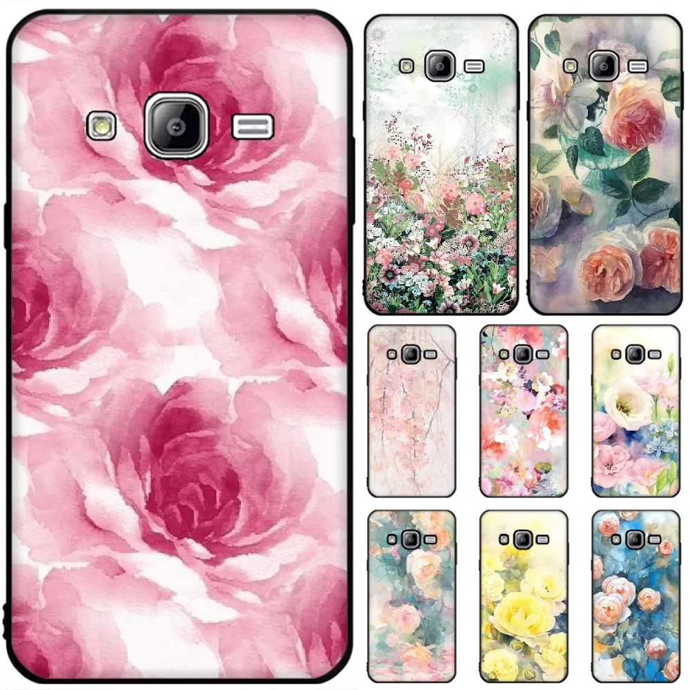 

OFFeier Watercolor flowers Coque Shell Phone Case For Samsung J6 Prime 7 Plus Peime J7 Neo J8 J6Plus J7 Duo 2018 2019