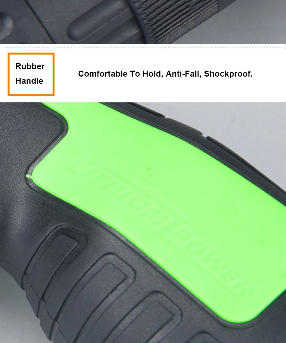12V Dual Speed Wireless Drill Battery Drill Power Tools Screwdriver Electric Drill Screwdriver Tool Box+ Power Tool Accessories (5)