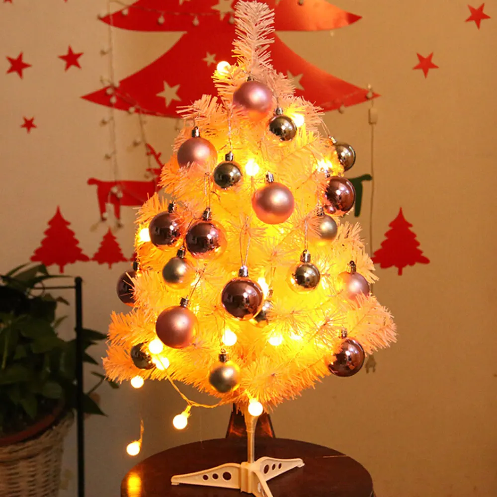 

Tabletop Christmas Tree Artificial Home Decor Led Light Christmas Trees Set For Diy Room Party Xmas Decoration Hot Monden O16