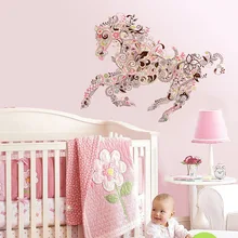 MT1014 стиль экспортный декоративный узор лошадь наклейки на стену гостиной диван крутые наклейки на стену экологически чистые Fri