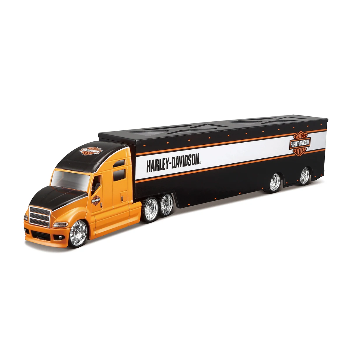 Maisto 1:64 Harley-Davidson Orange Black Haulers Die Cast Collectible Hobbies Motorcycle Model Toys