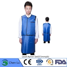 Подлинное рентгеновское гамма-излучение Экранирование свинцовый фартук набор защиты от атомного излучения Высокое качество 0,5 mmpb раскол юбка