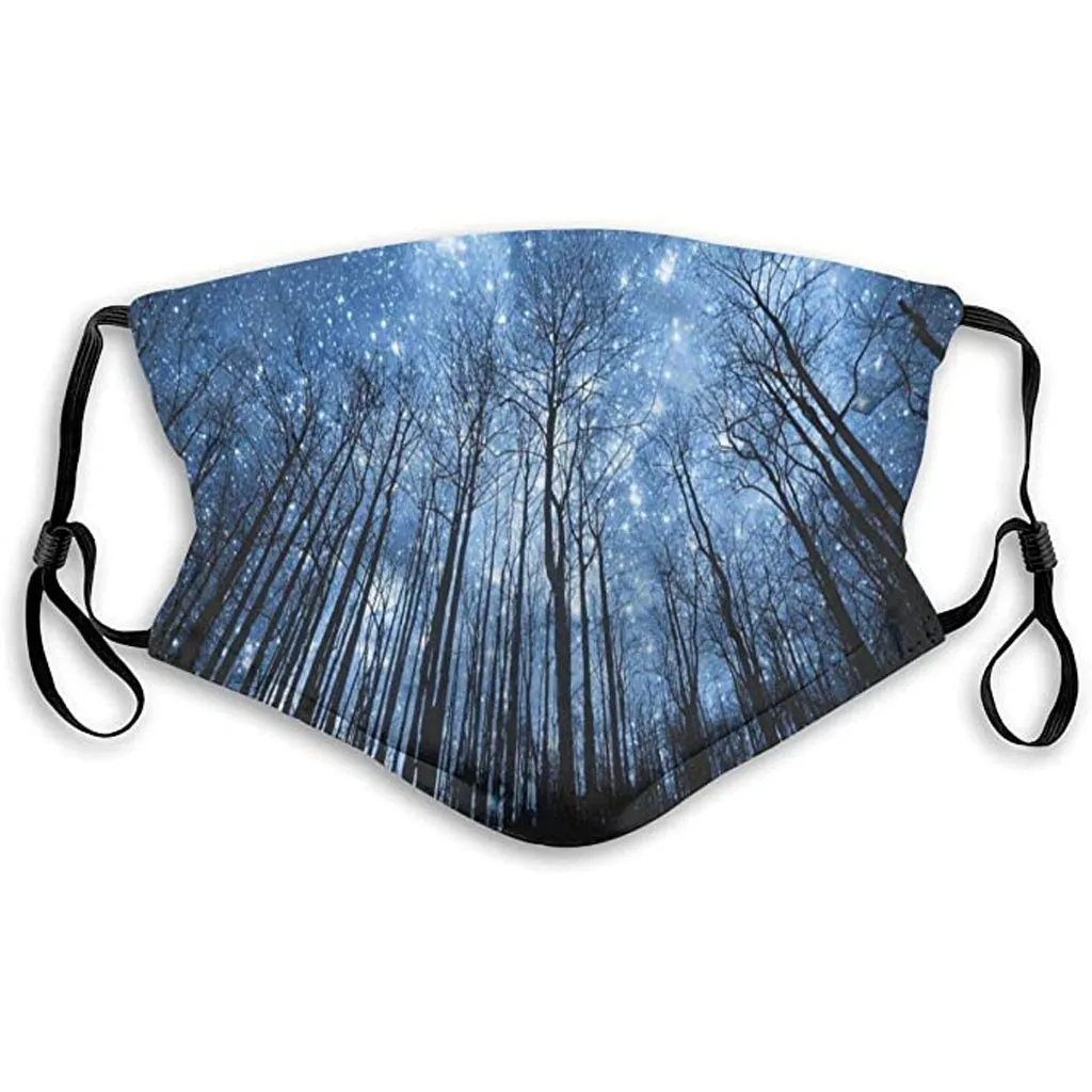 In Store Disposable Face Maks Halloween Fashion Silk Scarf Cloth Mascarillas Outdoor Dustproof 3ply Ear Loop Facemaks |