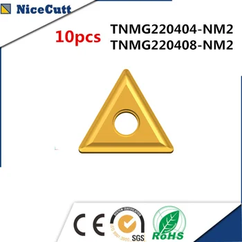 

10pcs TNMG220408-NM2 tungsten carbide lathe turning insert for stainless steel lathe tool holders