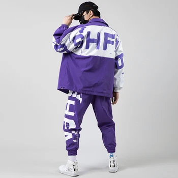 Streetwear Tracksuit Men Spring Sportswear Hip Hop Men's Sets Casual Male Track Suit Two Piece Set Jacket + Jogger Pants