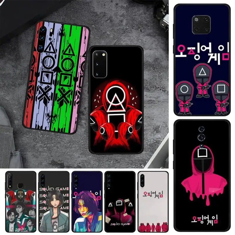 Squid Game Korean Hot Movies Show TV 456 Soft Phone Case For OPPO F 1S 7 9 K1 A77 F3 RENO F11 A5 A9 A73S R15 REALME Pro | Мобильные