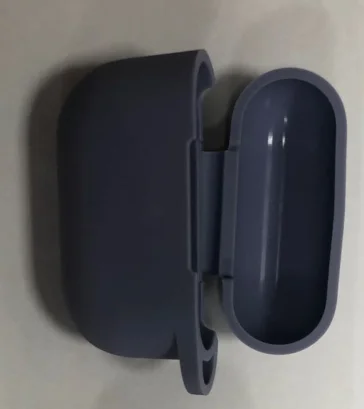Dark blue Силиконовый чехол для наушников для Airpods Pro, мягкая Беспроводная bluetooth-гарнитура, защитный чехол для Airpods-с крючками, с защитой от потери - Цвет: Dark blue