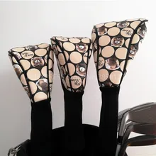 3 шт./лот, чехол для головы маленького медведя для гольфа, фарватера 135, водонепроницаемые ПУ Чехлы для клюшек для гольфа, 4 цвета, для мужчин и женщин