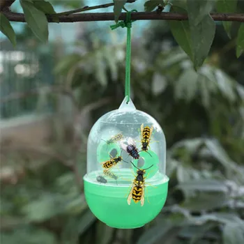 

Wasp Trap Kill Pest Insect Fruit Fly Killer Traps Reject Hornet Catcher Hanging Tree Garden Tools Killing Bee Trapper Wasp Trap