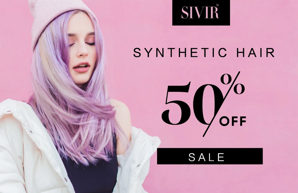 Sivir Synthetic Wigs For Women  Middle Part Ombre Blonde Long Wavy Hair Daily/Party Fiber Natural Hair Wig Heat Resistant