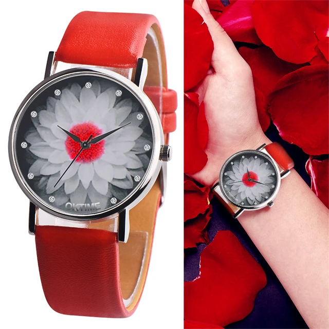 UTHAI-reloj de cuarzo BK64 para mujer, accesorio con correa que combina con  todo, con diamantes de loto, para estudiantes - AliExpress