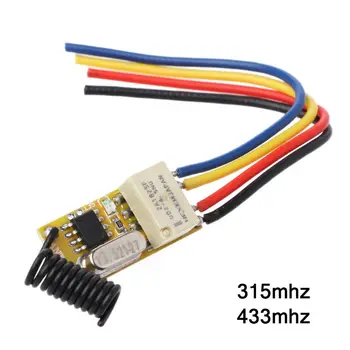 

Relay Remote Switch DC3.7V 4.2V 5V 6V 7.4V 8.4V 9V 12V Output 0V Dry Contact Relay Switching Value NO COM NC 315MHz 433MHz