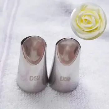 

1 pcs D59 Cake Icing Nozzles Russian Piping Tips Lace Mold Pastry Cake Decorating Tool Stainless Steel Kitchen Baking Pastry Tip