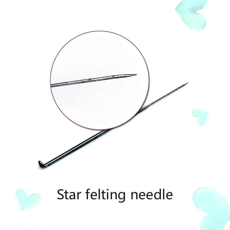 30 шт треугольная игла для валяния+ 1 игла для изготовления шерстяного войлока, сделано в Китае - Цвет: Star felting needle