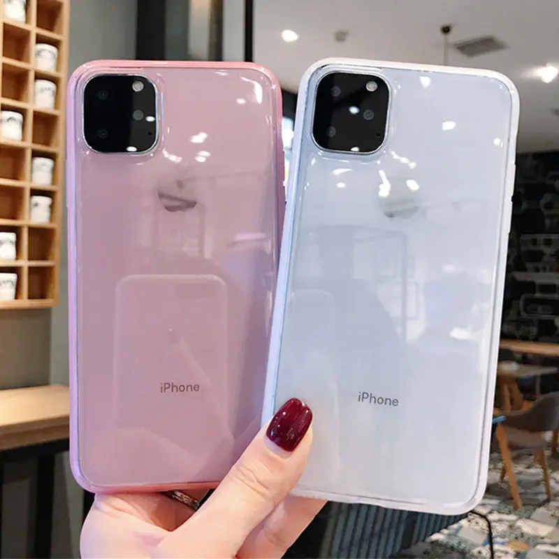 Роскошный прозрачный противоударный чехол для телефона iPhone 7, 8, 6, 6s Plus, 11 Pro, X, XR, XS Max, мягкий силиконовый чехол из ТПУ