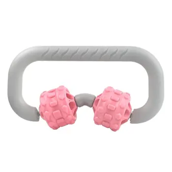 

Manual Round Double Wheel Massager Body Massage Plastic Roller Muscle Relaxer