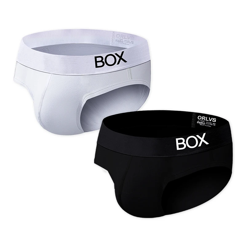 

Трусы-брифы мужские из дышащего хлопка, удобное нижнее белье, мягкие пикантные Трусы-танга, бикини для геев, 2 шт./комплект