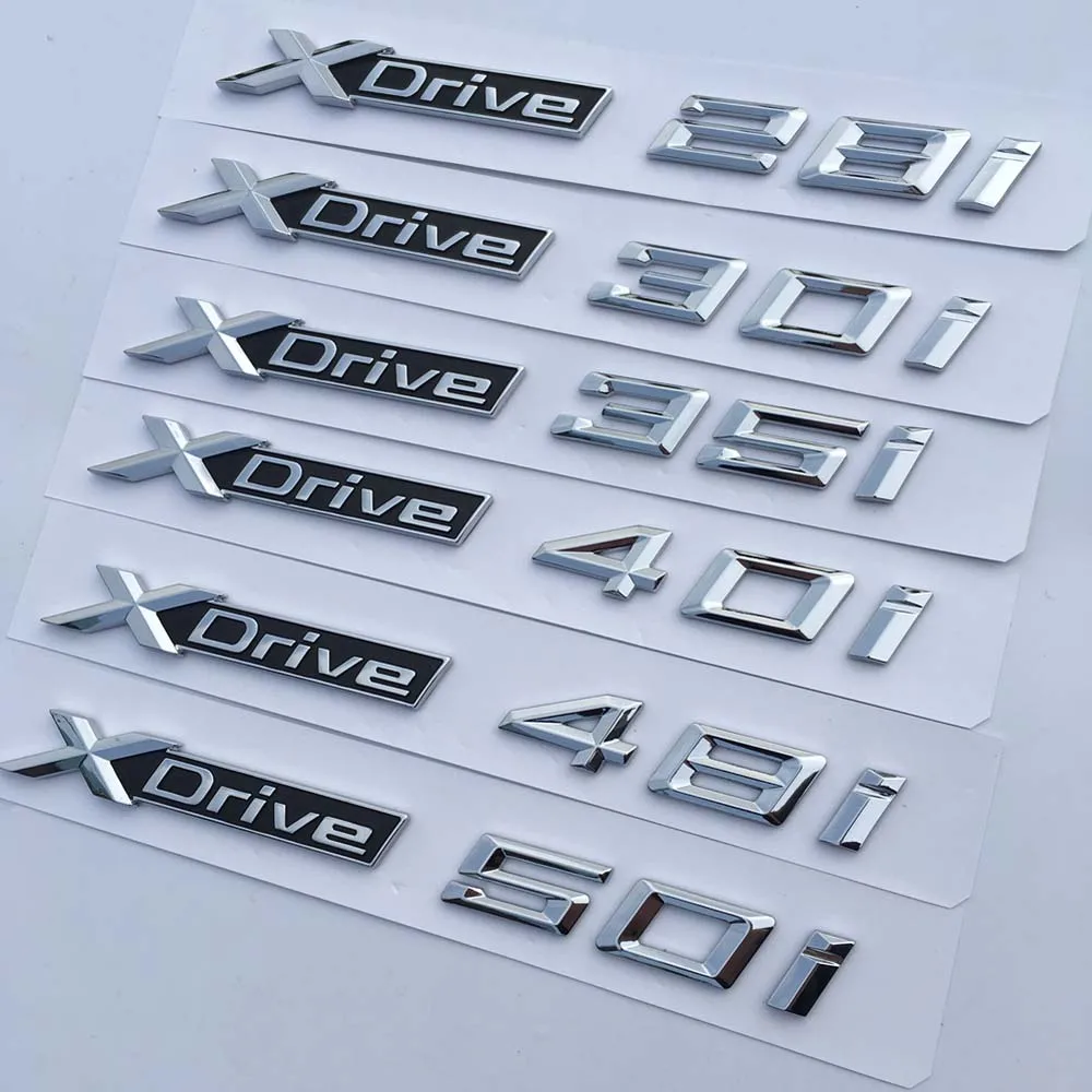 10 шт. ABS Sdrive Xdrive 20d 25d 28d 30d 35d 40d 45d 48d 50d эмблема Стайлинг автомобиля стикер для X1 X3 X5 E83