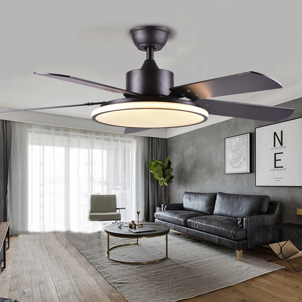 Nordic Modern Ceiling Fan Dengan Lampu 220v Remote Control Penggemar Untuk R Tidur Rumah Ruang Tamu Restoran Kipas Langit Aliexpress Ceiling Fan Dengan Lampu 220v